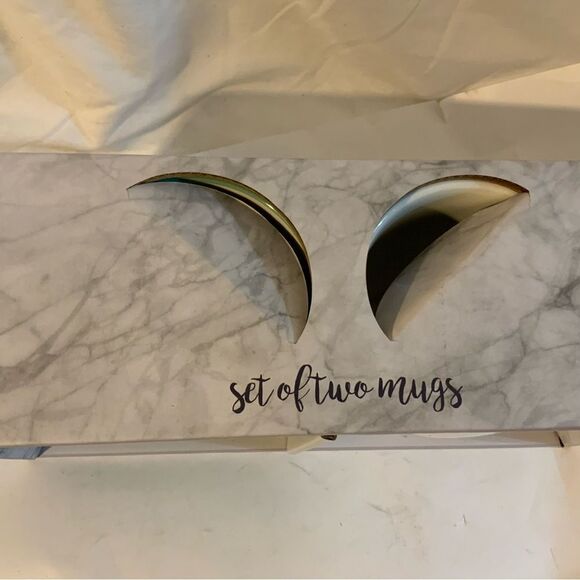 New Mhi Ceramic 18oz Mr Right, Mrs always right Mug Set of 2 - Picture 4 of 6